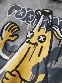 NAME IT Sweatshirt Fox Fortnite Grey Melange